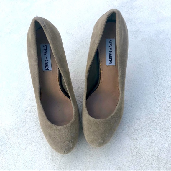 Steve Madden Heels Traisie Pumps Brown suede Sz. 7.5 - Picture 1 of 9